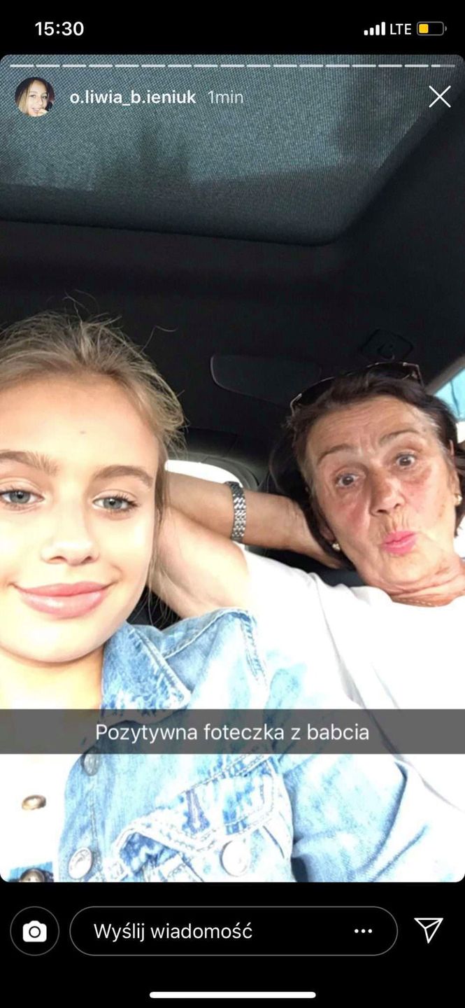 Oliwia Bieniuk pokazała sie ze swoją babcią