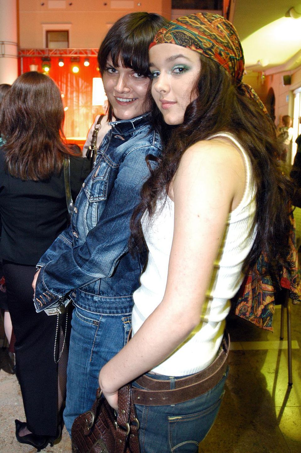 Sylwia Wiśniewska (z Moniką Brodką) w 2005 roku