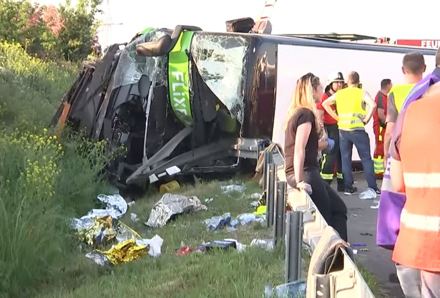 Wypadek Flixbusa. Jest bardzo dużo ofiar koło Lipska