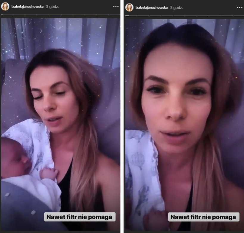 Izabela Janachowska jest niewyspana przez swojego synka