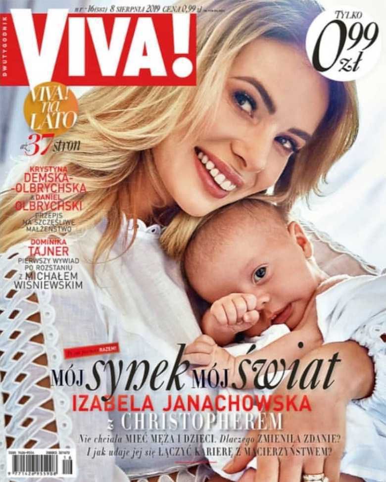 Izabela Janachowska z synem na okładce Vivy!