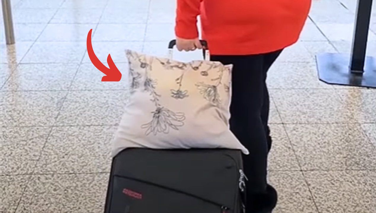 poszewka na poduszkę w walizce, fot. Youtube/EliyaandYevgenya