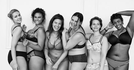 Ashley Graham i Candice Huffine w samej bieliźnie. Modelki plus size łączą siły