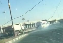 #dziejesiewmoto: drogowy mściciel wpycha auto pod ciężarówkę