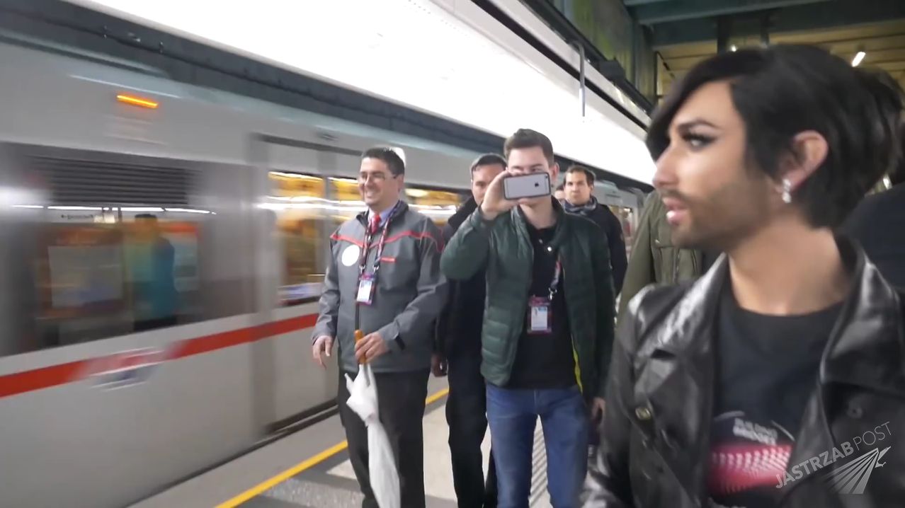 Conchita Wurst na finał Eurowizji 2015 pojechała... metrem