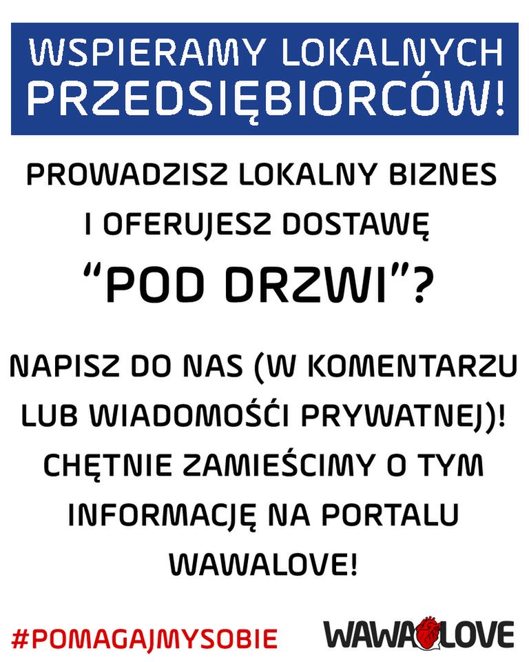 Warszawa. Wspieramy lokalnych przedsiębiorców. 