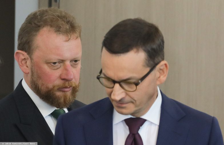Łukasz Szumowski i Mateusz Morawiecki. Opłata cukrowa ma się pojawić już w 2020 roku