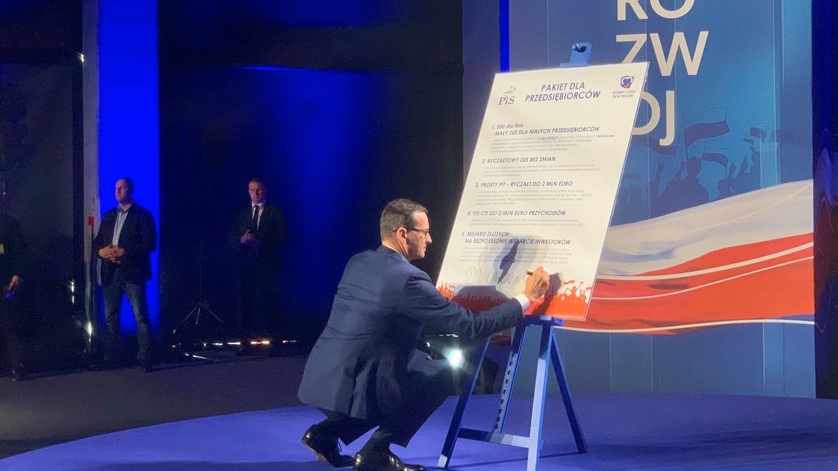 Premier Mateusz Morawiecki podpisał "Pakt dla przedsiębiorców" 