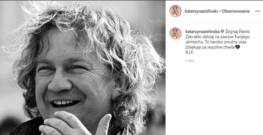 Katarzyna Zielińska - Gwiazdy żegnają Pawła Królikowskiego