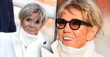 64-letnia Brigitte Macron w lateksie! Wystroiła się do Chin jak na Fashion Week! Chce być bardziej stylowa od Melanii Trump?