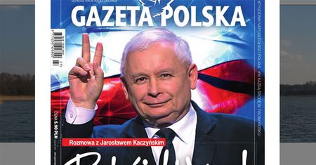 "Pokój Wam!". Jarosław Kaczyński z gestem zwycięstwa