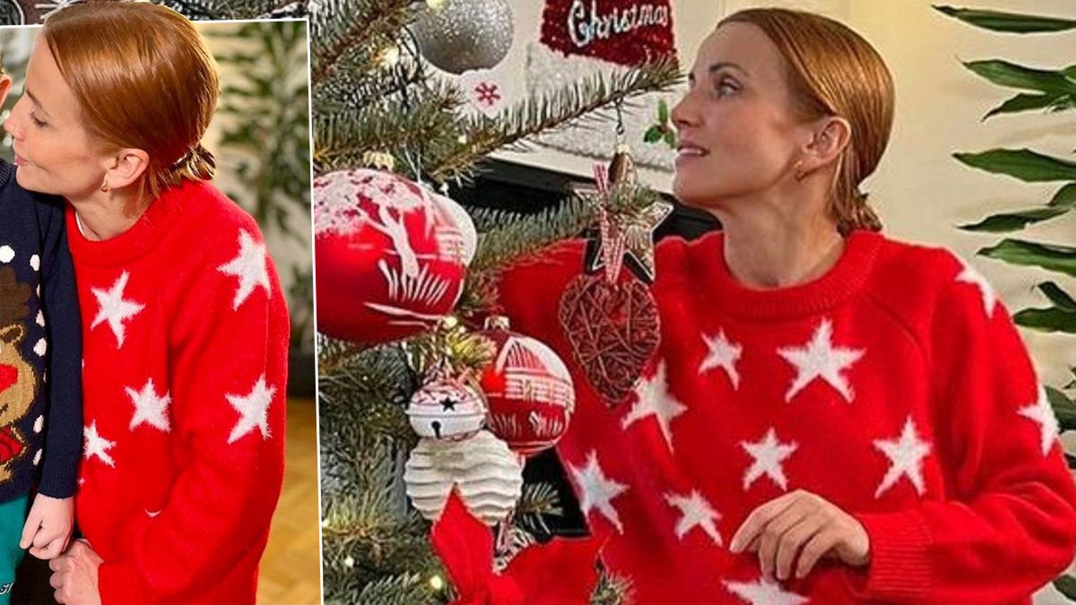 Katarzyna Zielińska w szale świątecznych dekoracji. Zdała szczegółową fotorelację z ubierania choinki z najmłodszymi