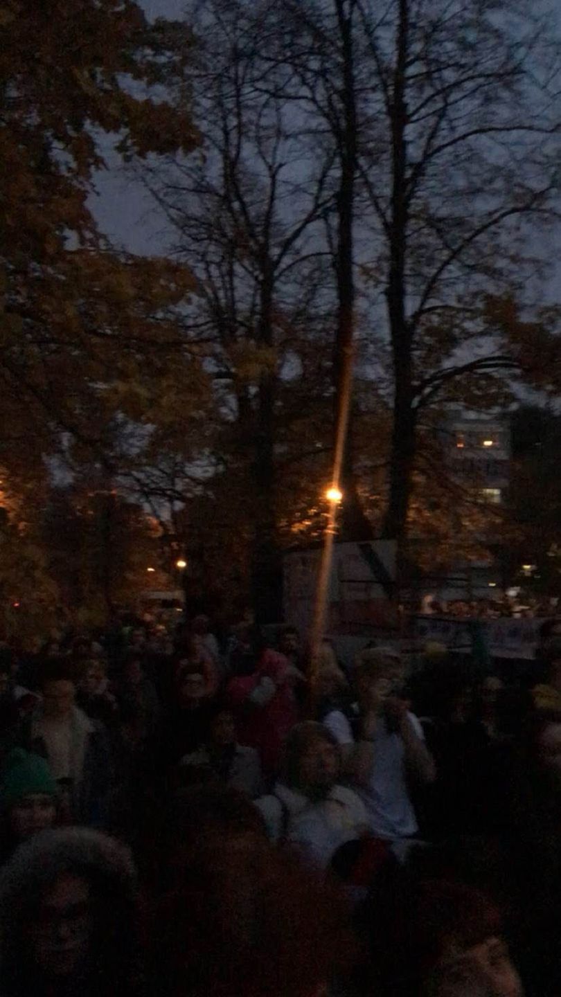 Protest - Kinga Rusin pod sejmem