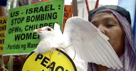 Protesty przeciw izraelskim atakom na Liban