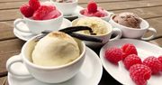 Lody z malinami. Owocowy deser na lato