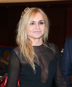 Monika Olejnik w prześwitującej sukience. Wygląda na 60 lat?
