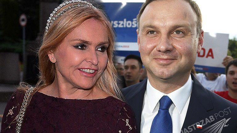 Andrzej Duda i Monika Olejnik