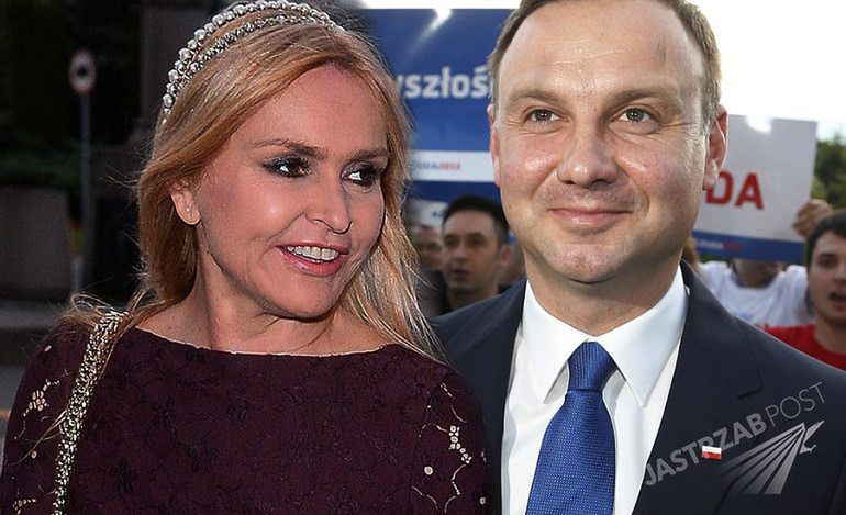 Andrzej Duda i Monika Olejnik