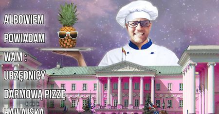 Najdziwniejszy kandydat na prezydenta. Urzędnikom każe rozwozić pizzę, obiecuje sylwestra co tydzień