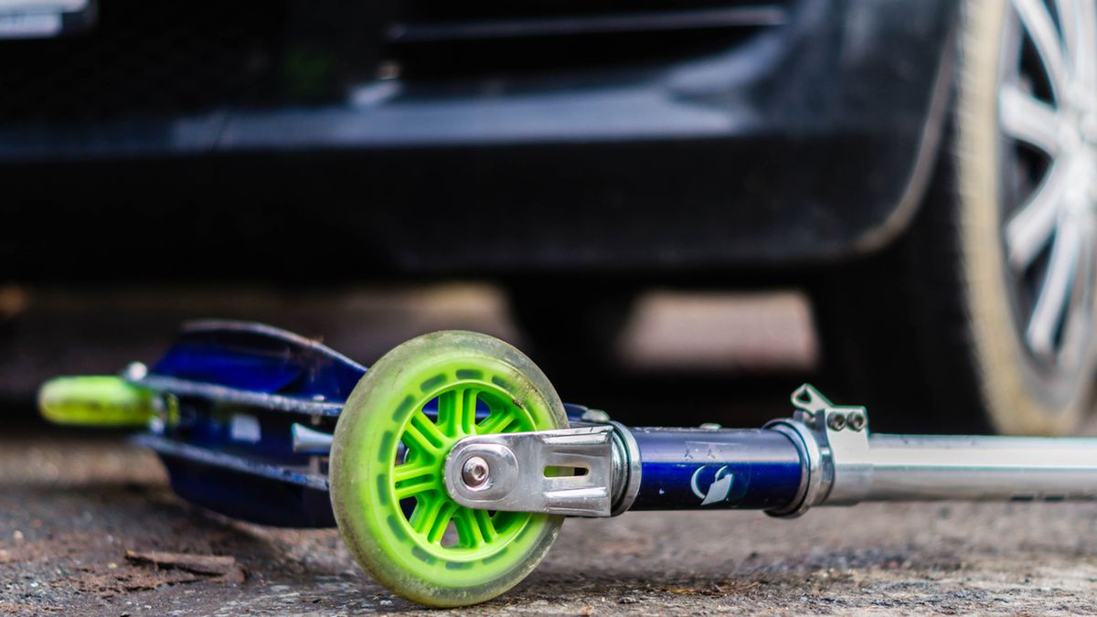 Panorama Accident with a Kick Scooter