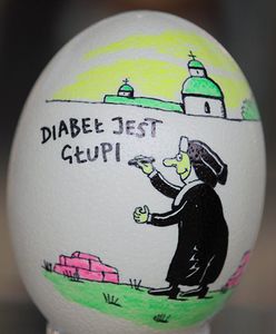 Co zakonnica pisze na jajku?