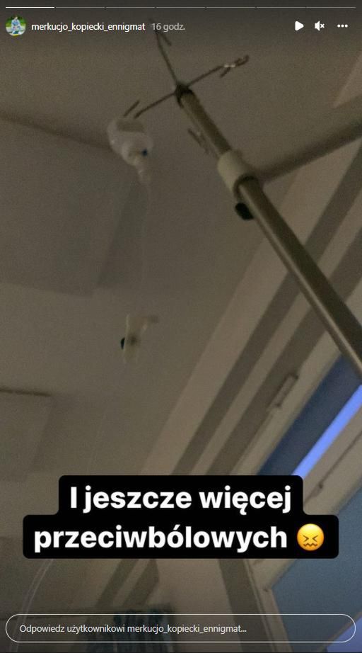 Merkucjo Kopiecki w szpitalu