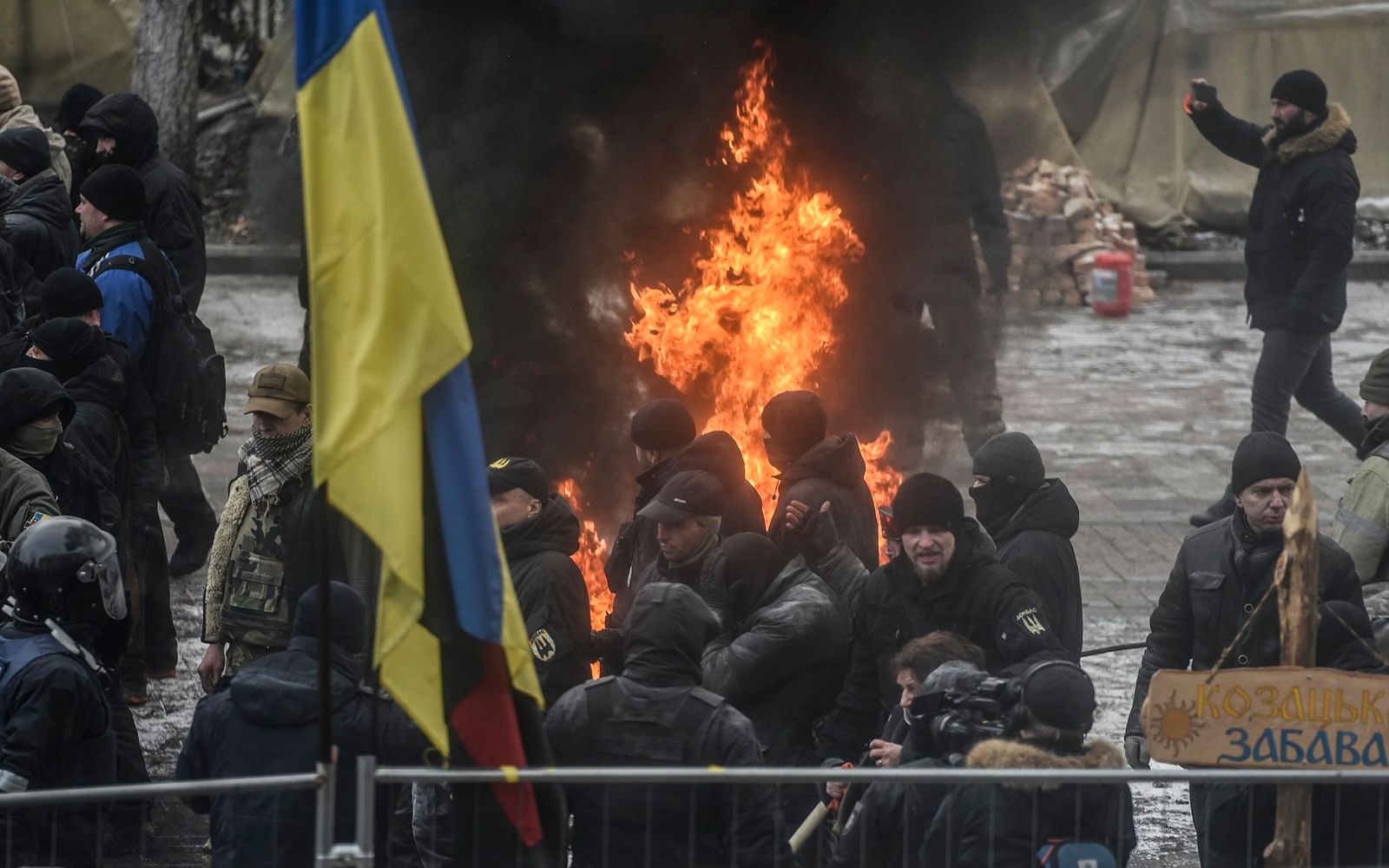 Zamieszki w stolicy Ukrainy