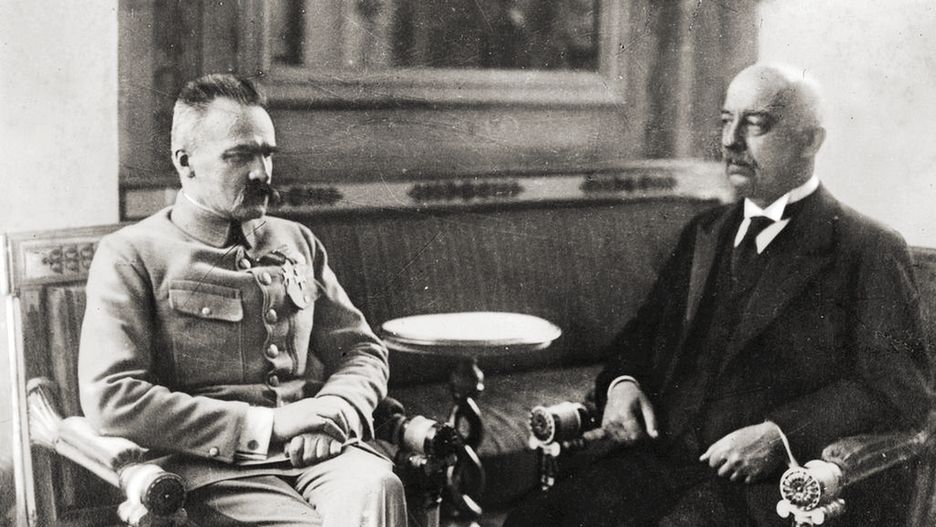 Piłsudski i Narutowicz w 1922
