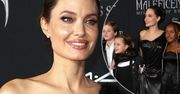 Angelina Jolie z dziećmi na premierze "Czarownicy 2". Gwiazda olśniła wyglądem