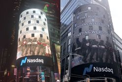 USA. Wielki napis na Times Square z okazji 1 września