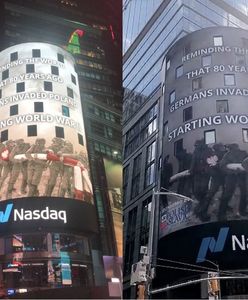 USA. Wielki napis na Times Square z okazji 1 września