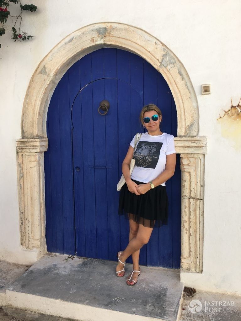 Aldona Wleklak (pr menadżerka gwiazd, Dobre Media) na wyspie Dżerba w Tunezji