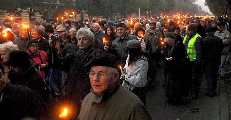 Antyrządowe demonstracje na Węgrzech