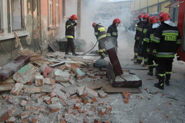 Wybuch butli z gazem zdemolował budynek w Przemyślu