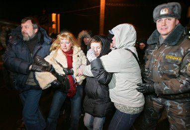 Dzień solidarności na Białorusi - milicja aresztowała ok. 20 osób
