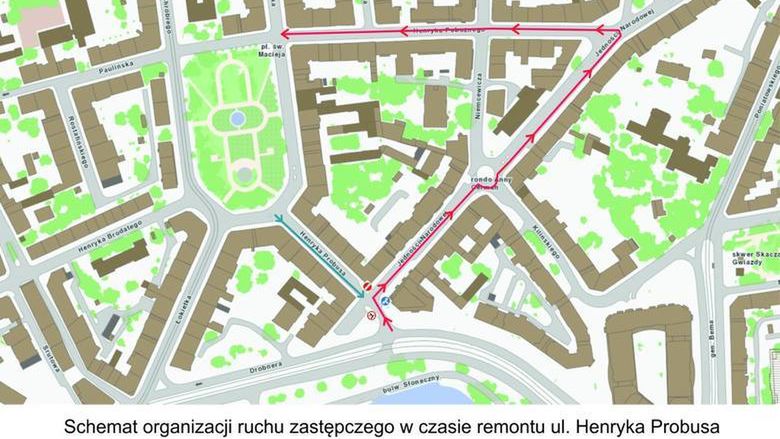ZDiUM podkreśla, że dba o koordynację prac na mostach Pomorskich i ulicy Probusa i przekonuje, że nie dojdzie do komunikacyjnego paraliżu.