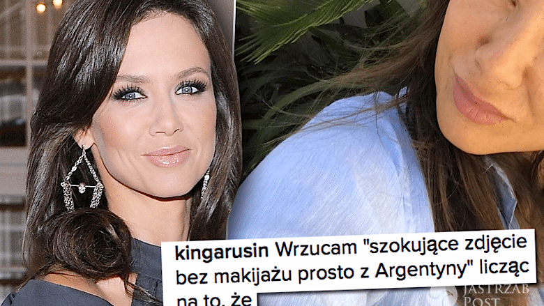 Kinga Rusin bez makijażu