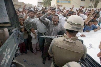 Bagdad: demonstracja apelem do Amerykanów