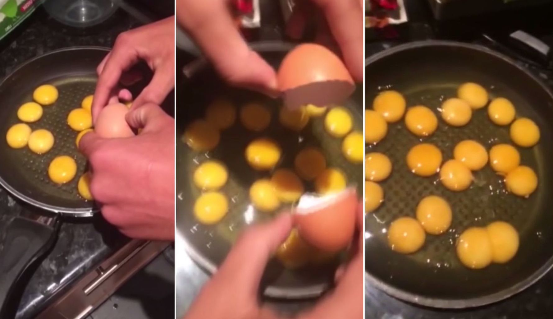 Chciał zrobić zwykłą jajecznicę. Jego nagranie podbija sieć!