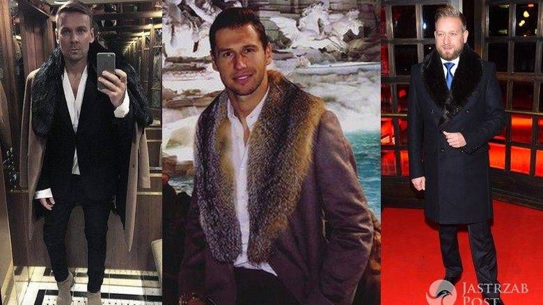 Afera płaszczowa. Woliński, Krychowiak, Jędrzejak w płaszczu z futrzanym kołnierzem