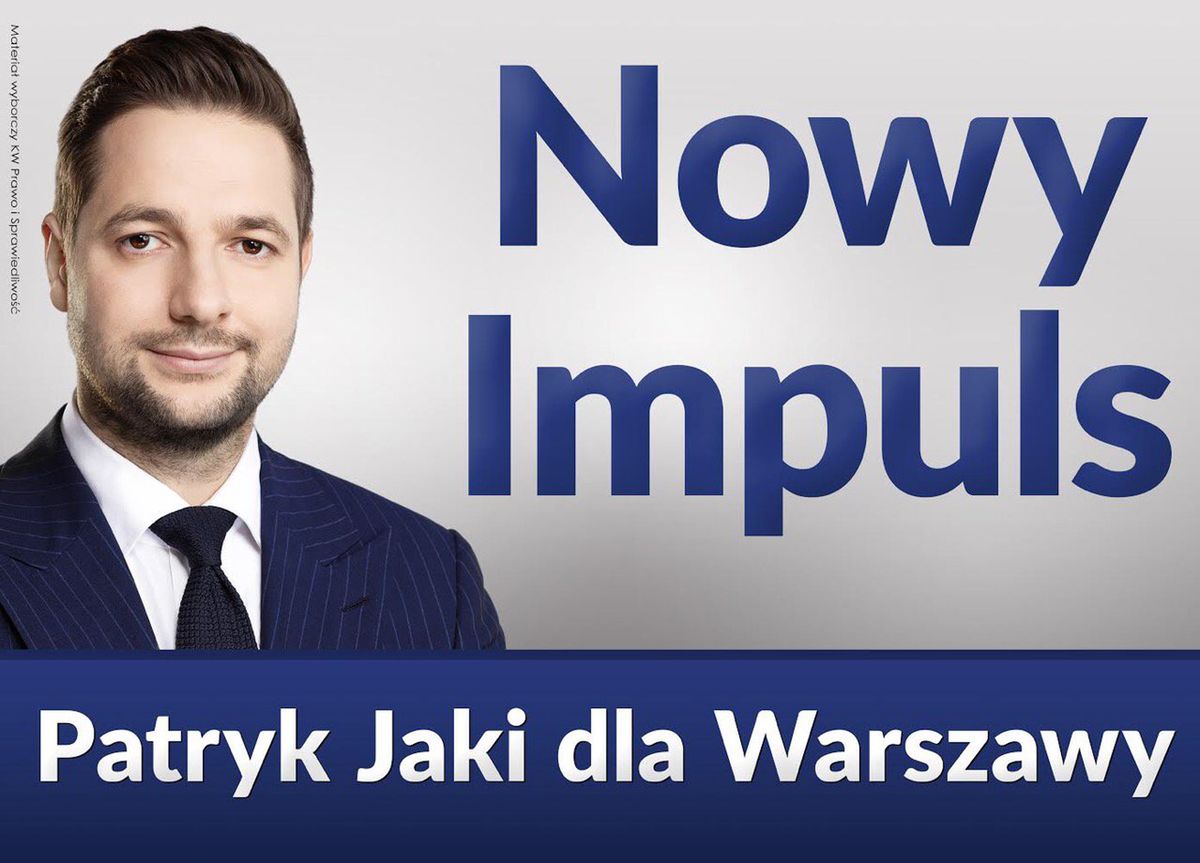 "Nowy impuls dla Warszawy". Patryk Jaki rusza z nową akcją w kampanii