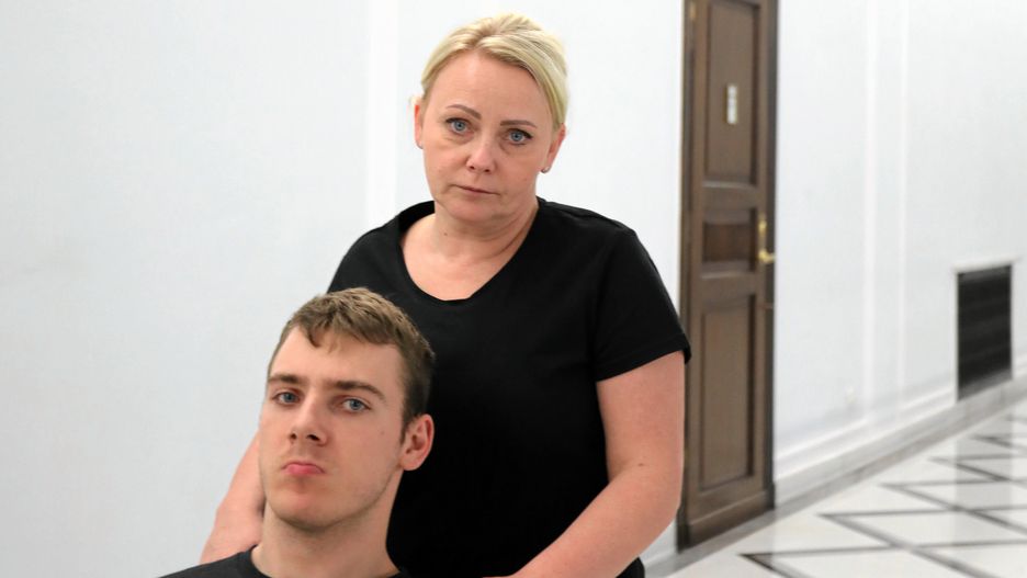 Iwona Hartwich i jej syn Jakub