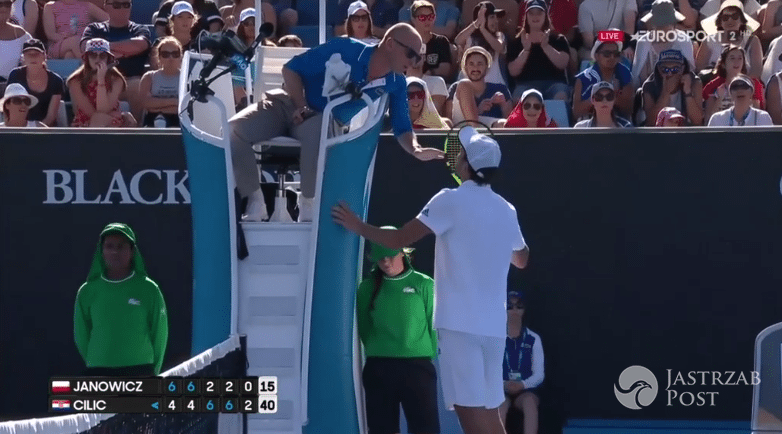 Jerzy Janowicz kłóci się z kibicem podczas Australian Open 2017