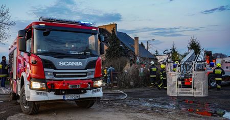 Pożar domu w Czajczu
