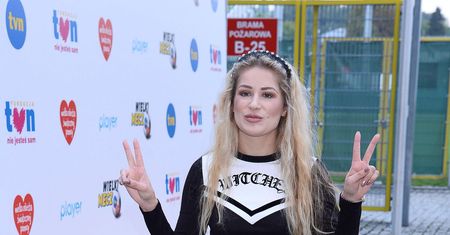 Magda Wójcik w stroju mrocznej cheerleaderki. Gdzieś zapodziała pompony