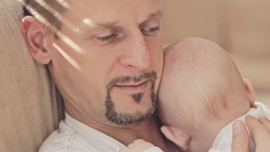 Michał Wójcik z synem