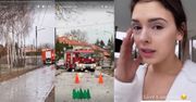 Klaudia Halejcio przeżyła koszmar przez wichurę. Pokazała, jak ucierpiała jej willa. Konieczna była pomoc strażaków