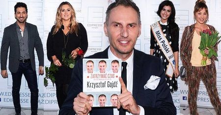 Gwiazdy na premierze książki Krzysztofa Gojdzia ,,Zatrzymać Czas": Weronika Książkiewicz, Kasia Warnke, Rafał Maślak