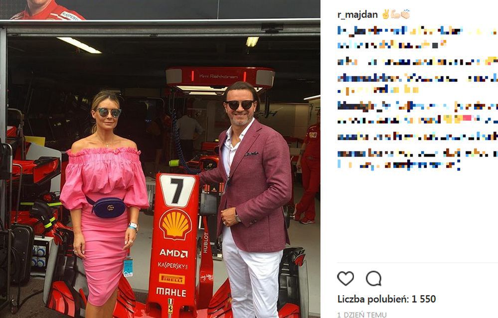 Radosław Majdan na Grand Prix Formuły 1. Weekendowa rozrywka godna arystokraty