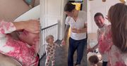 Lany poniedziałek u Małgosi Rozenek. Radek Majdan z Heniem przywitali ją sporą ilością wody. Nie była dłużna!